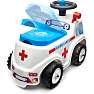 Falk Toys ambulance ride-on med opbevaringsrum, rat og horn