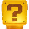 Super Mario Mini Question Block lampe - gul