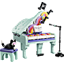LEGO Creator 3-i-1 Musikpynt: Klaver med kat 31392