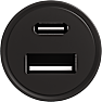 X2O 30W dobbelt billader USB-C/A - Sort