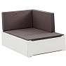 Hoppekids 5-split madras til lounge modul 80x200 cm - grå