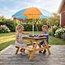 Børnepicnicbord med parasol