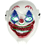 Halloween maske med LED - flere varianter - assorteret