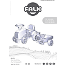Falk Toys Baby Massey Ferguson ride-on traktor med trailer, rive og skovl