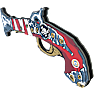 Liontouch pistol i skum - flere varianter - assorteret