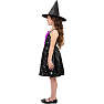 Halloween heksekostume med stjerner kostume str. 116
