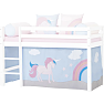 Hoppekids Unicorn forhæng til halvhøj- og køjeseng 70x160 cm