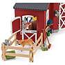 Schleich rød lade med tilbehør 42606