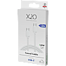 X2O Basic 60W USB-C/C-kabel 1,2M - Hvid