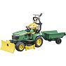 John Deere havetraktor + trailer