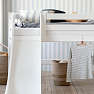 Hoppekids ECO Luxury halvhøj seng med rutsjebane og skrå stige 90x200 cm