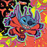 Disney Stitch puslespil - 3x49 brikker