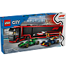 LEGO City lastbil med Formel 1 biler 60445