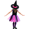 Halloween pink heks kostume str. 128
