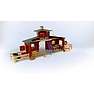 Schleich rød lade med tilbehør 42606