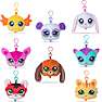 Littlest Pet Shop Plush Danglers nøglering - flere varianter - assorteret