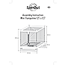 SpinOut mini firkantet trampolin 127x127 cm