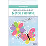 Diamond Art DIY nøglering - blomst og sommerfugl