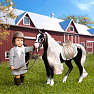 Lori dukke Ansley med hest Arabel