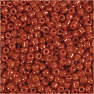 Rocaiperler mørkrød 25g hulstr 0,6-1,0mm