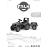 Falk Toys Kubota traktor med vogn