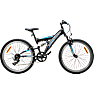 Puch firestorm børnecykel 7 gear 24" - sort/blå