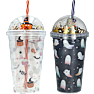 Halloween tumbler med låg 480 ml - flere varianter - assorteret