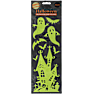 Halloween glow klistermærker - flere varianter - assorteret
