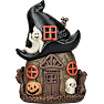 Halloween landskabs hus - flere varianter - assorteret