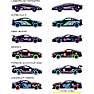 Majorette Neon Racer Premium bil - flere varianter - assorteret