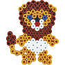 Hama Maxi 600 perler og 2 stiftplader - løve og elefant