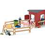 Schleich rød lade med tilbehør 42606