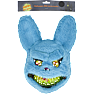 Halloween killer kanin maske H: 34 cm - blå