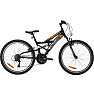 PUCH Firestorm børne mountainbike 18 gear 24" 2023 - orange/sort
