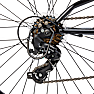 Puch firestorm børnecykel 7 gear 26" - sort/blå