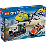 LEGO City Remix – Fly, servicevogn og luftpudebåd 60505