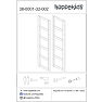 Hoppekids Storey reol med 14 hylder og seng 70x160 cm