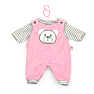 Mami Baby dukketøj med pink bukser 33-43 cm