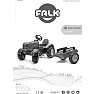 Falk Toys Massey Ferguson traktor med vogn