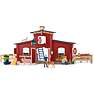 Schleich rød lade med tilbehør 42606