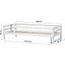 Hoppekids ECO Dream juniorseng med sengehest 90x200 cm