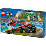 LEGO City Firhjulstrukket brandbil med redningsbåd 60412