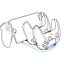 Playstation 5 DualSense tredobbelt ladestation