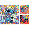 Disney Stitch puslespil - 3x49 brikker