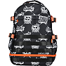 Firstgrade skoletaske- sort og hvid<BR>