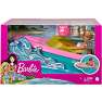 Barbie-dukke med båd og hund