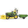 John Deere havetraktor + trailer