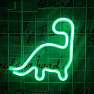 Dinosaur neonskilt - grøn