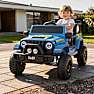 Offroader ride-on bil - blå