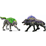 Schleich skyggeulv vs granitulv 72289